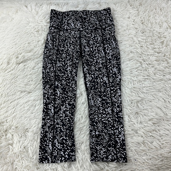 Lululemon Fast & Free Crop II *Nulux 19" Chirasu Black - Picture 1 of 7